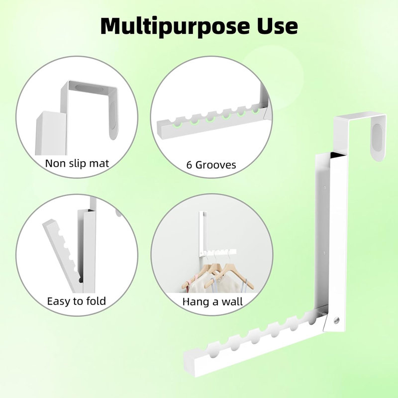 Over The Door Hanger Folding Clothes Drying Rack