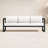 Smith 84.25'' Wide Rectangle Powder Coated Aluminum Patio Sofa with Sunbrella® Cushions-941638538-971665148