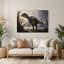Dinosaure argentinosaurus, art mural en métal noir-802072220