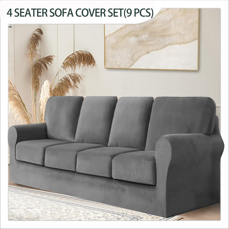 Outdoor Patio Sofa Cover, 20-27.5", Grey