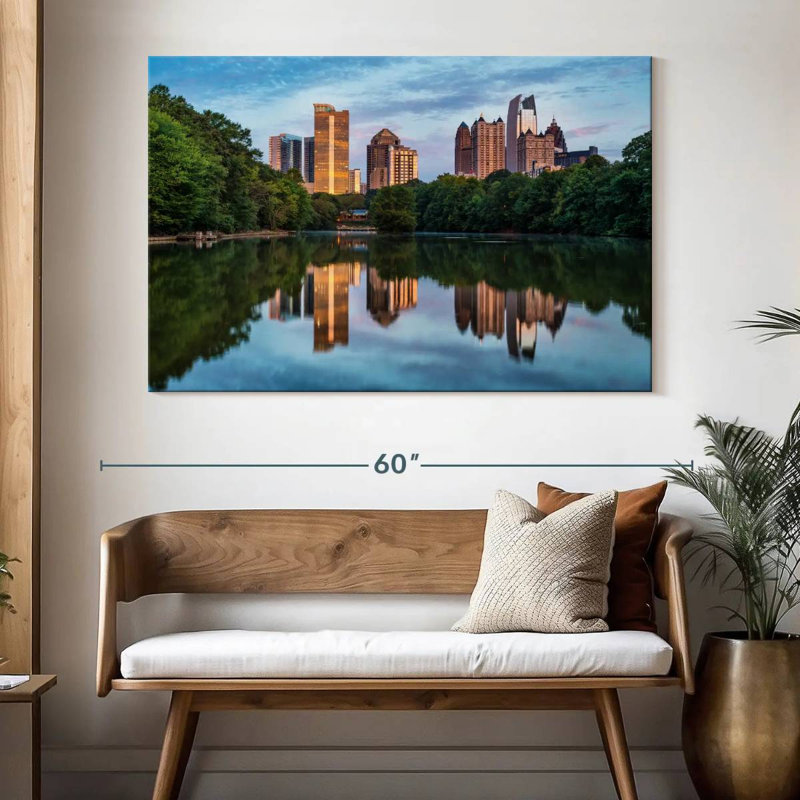 Rorry Atlanta Skyline Reflections, 34" H x 51" W