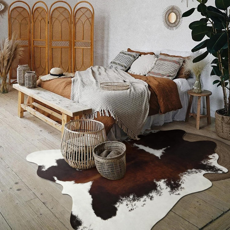 Striped Area Rug, Rectangle 158 x 190 cm