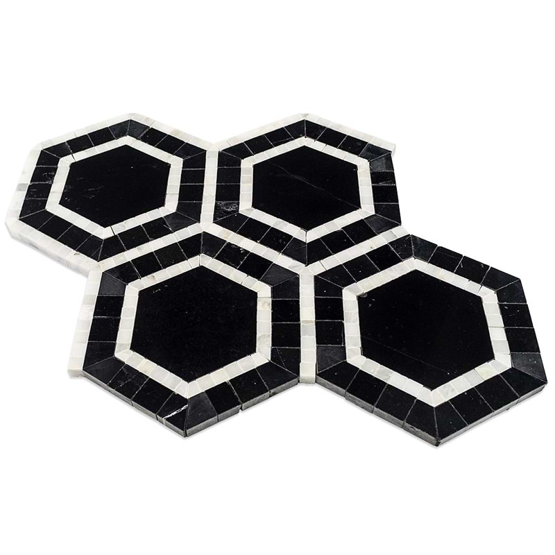 Nova Hole Marble Tiles, Black Hole