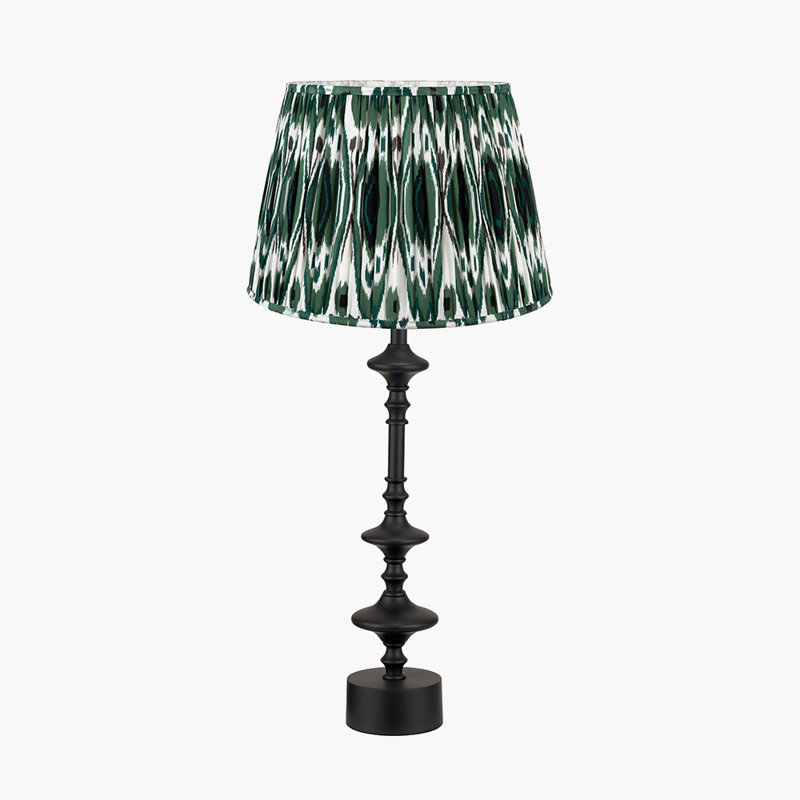 Benil Metal Table Lamp, Green, Cotton/Cotton Blend
