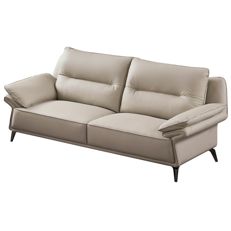 Causeuse en cuir American Light EK-D836, 38" H x 67" W x 39" D