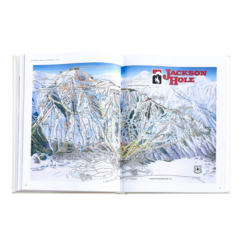 Graphic Image The Ultimate Ski Book, Coffee Table Book, Leather, Ivory