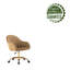 Edgar Velvet Office Chair with Gold Chrome Base-1770406819