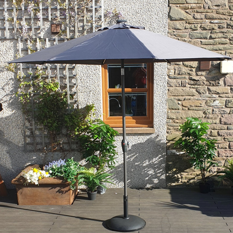 Rebeca 210cm Market Parasol, Anthracite