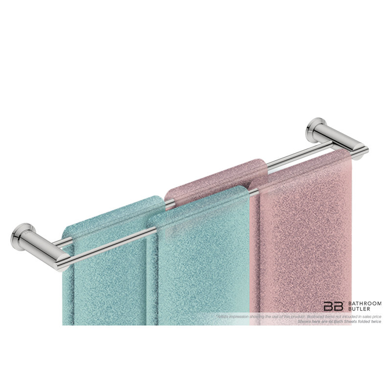 Double Wall Mounted Towel Bar