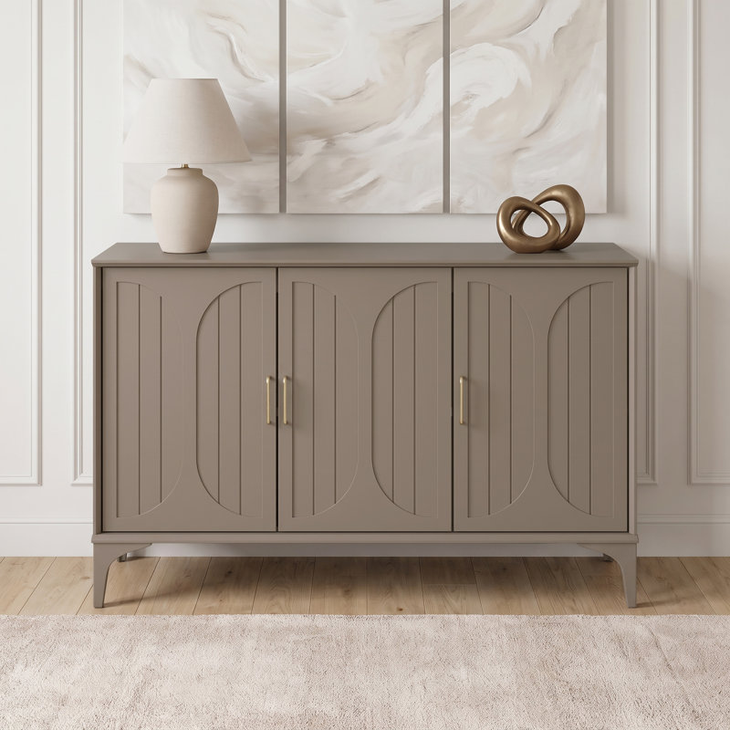Harrington Curtis 3 Door Sideboard, Warm Nude