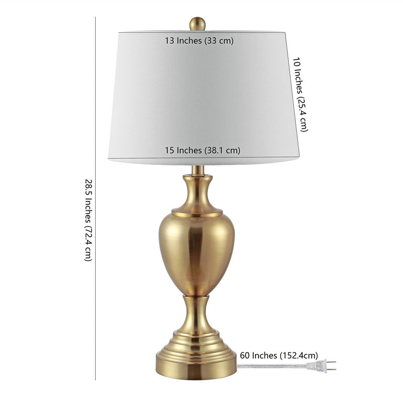 Lampe de table 28 po Odette, Laiton