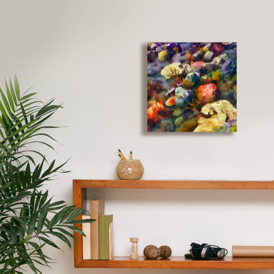  'Sea Life 3' by Alonzo Saunders Canvas Wall Art, 12" x 12"