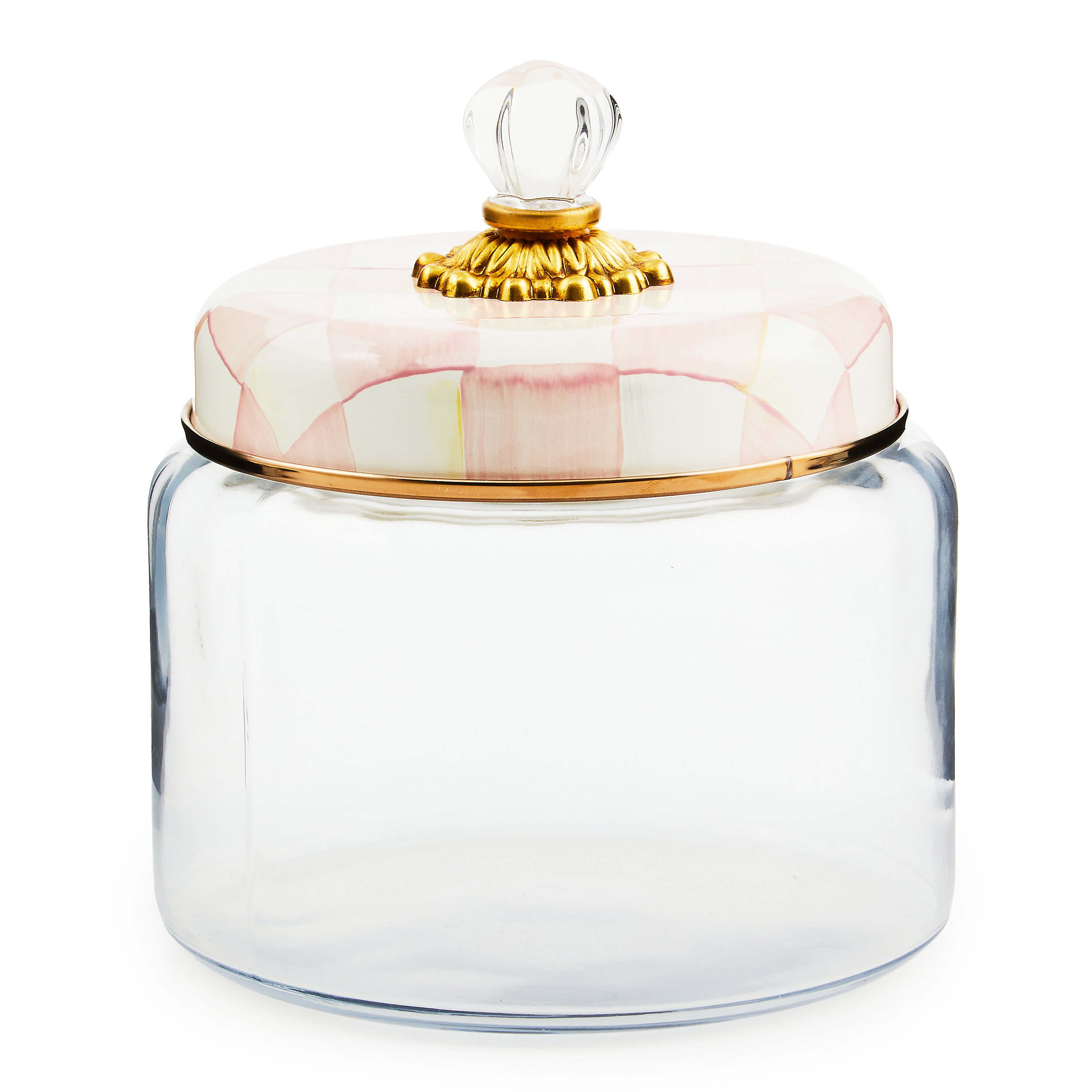 Rosy Check Kitchen Canister, Small main image 1