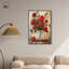 Art floral romantique sur toile de verre Ruby Roses-115024069-115024072