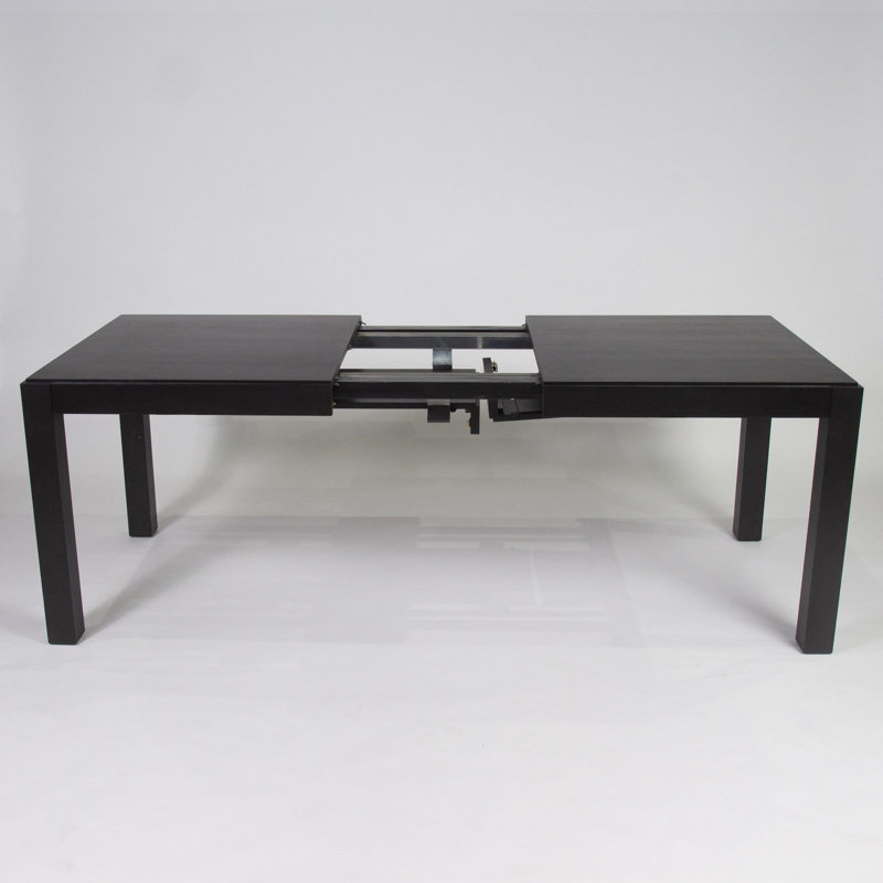 Aayushi Rectangular 200 Cm L x 90 Cm W Dining Table, Black, H75 x L200 x W90cm