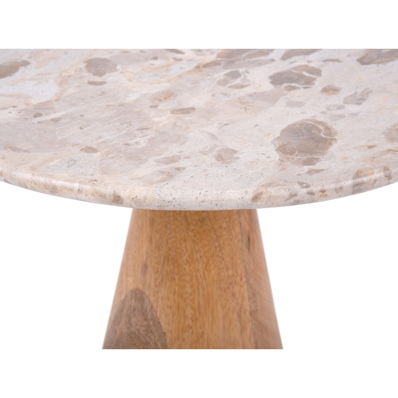 Force Table Wide Marble Brown, Mango Frame
