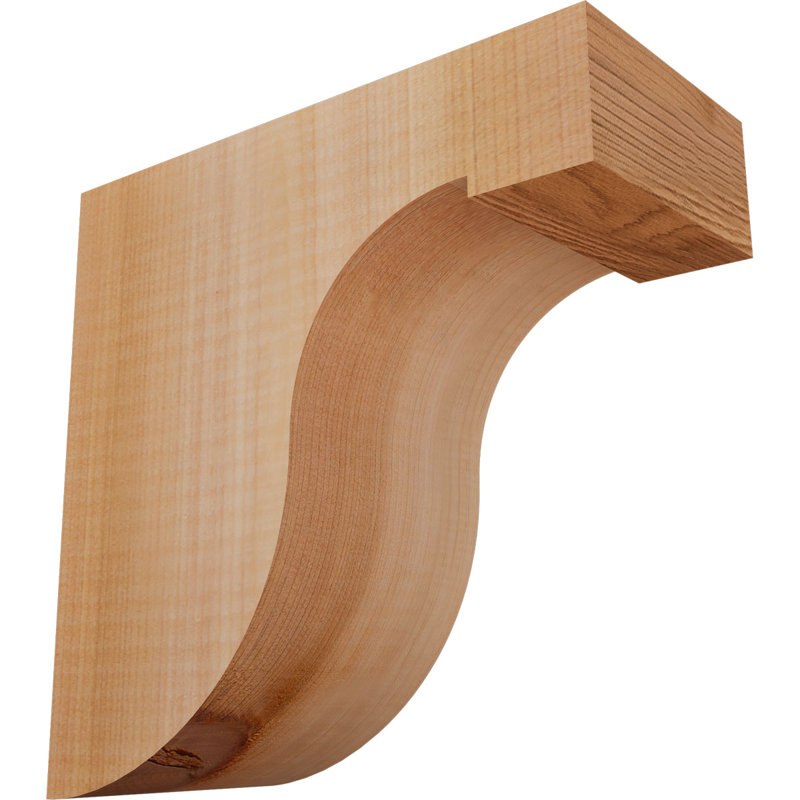 Del Monte Corbel, H 8 po x l 3,5 po x P 8 po, Lisse, Cèdre rouge