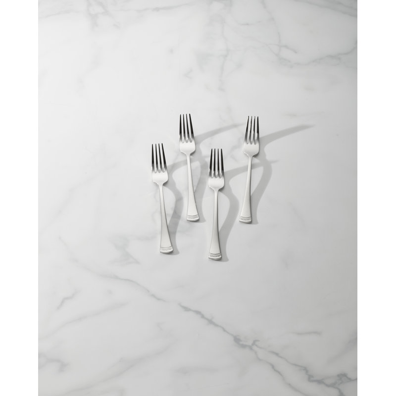 Portola Polished Stainless Steel Salad Forks Set of 4
