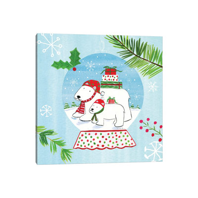 Snow Globe Animals II by Farida Zaman - Wrapped Canvas Painting