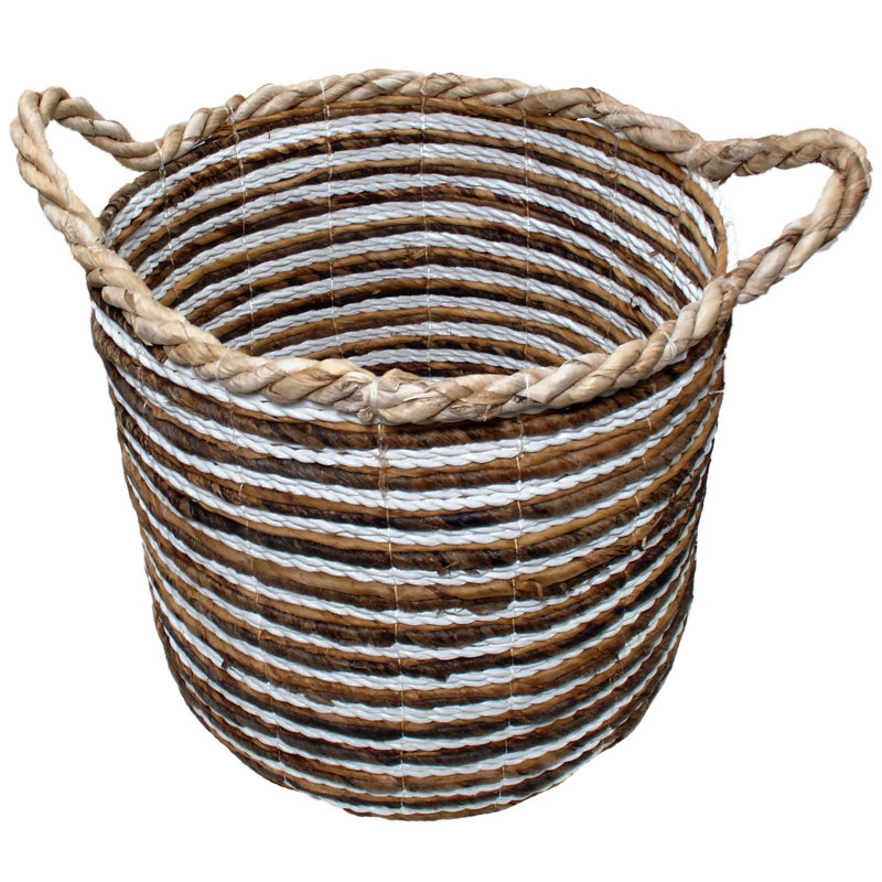 Bay Isle Home™ Wicker Decorative Basket, 13" H x 11" W x 11" D