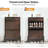 Shoe Cabinet Storage with 2 Flip Drawers, Narrow Hidden Shoes Cabinet Organizer for Entryway, Freestanding Slim Shoe Rack Front Door Entrance-1848410289