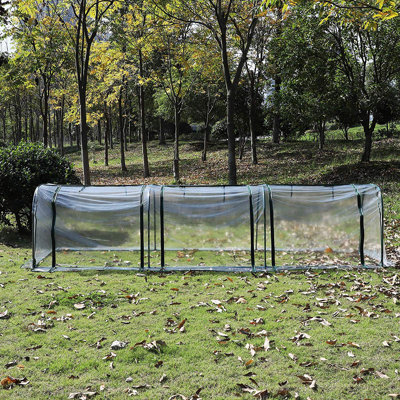 Tiofila Mini Greenhouse, Portable Tunnel Green House with Roll-Up Zippered Doors