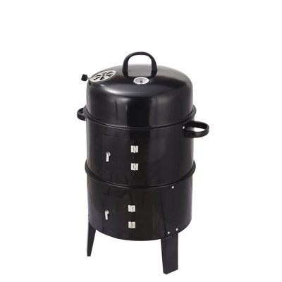 Barbecue d'extérieur - Des repas tendres et délicieux à chaque fois. Fumoir de 40,5 cm de large, idéal pour les fêtes.
