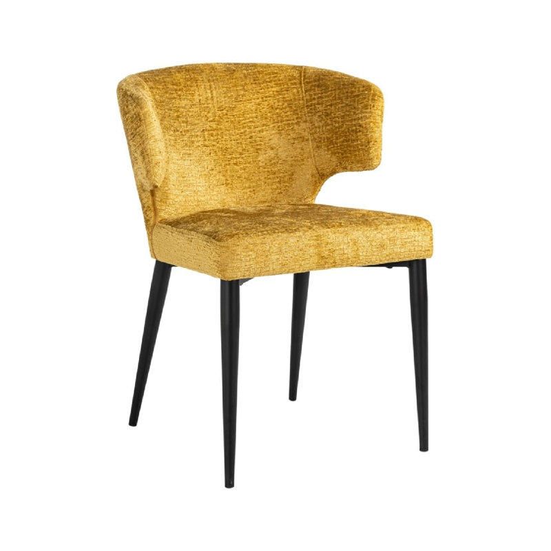 Taylor Upholstered Arm Chair, Yellow