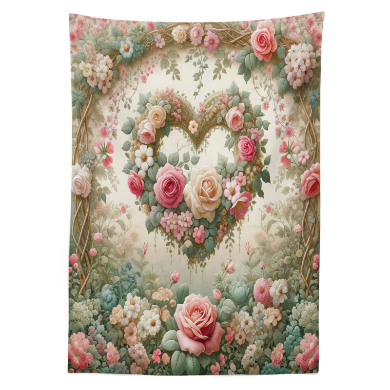 Butrus Rectangle No Pattern Microfiber Tablecloth, 90" Rectangle