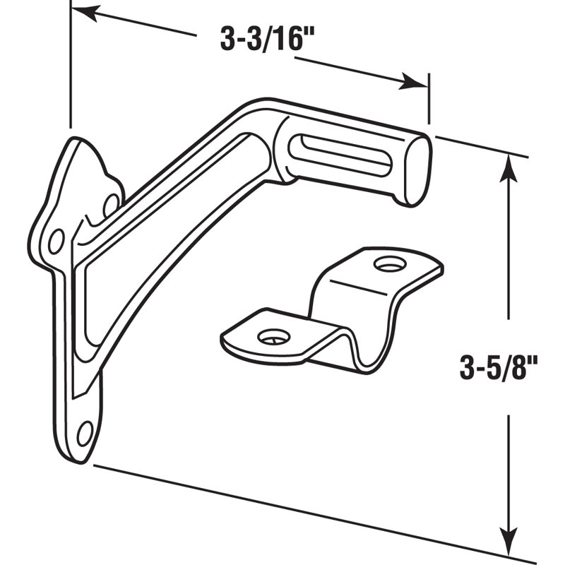 Prime-Line Heavy Duty Handrail Bracket