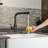 Single Handle Pull-Down Kitchen Faucet With Deck Plate Brushed Nickel