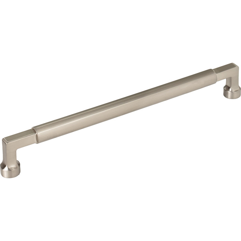 Cumberland Bar pull, Brushed Satin Nickel, 8 13/16" Center to Center