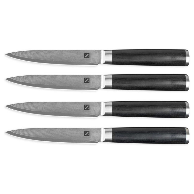 Marketfleet Zelancio 5 Piece Carbon Steel Steak Knife Set