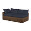 Montecito 75.25" Wide Outdoor Wicker Right Hand Facing Loveseat with Cushions-2060664318-2060649667-2071238186
