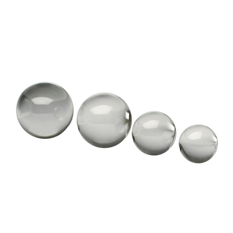 Sphère de cristal - 6 po, H 6 po x l 6 po x P 6 po, Transparent