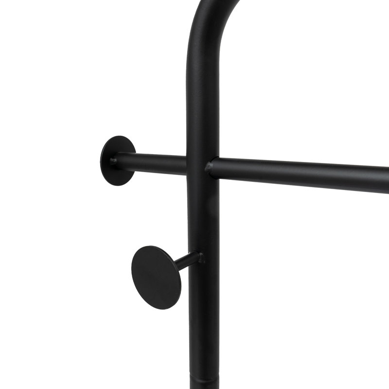 Portemanteau sur pied en métal, Noir