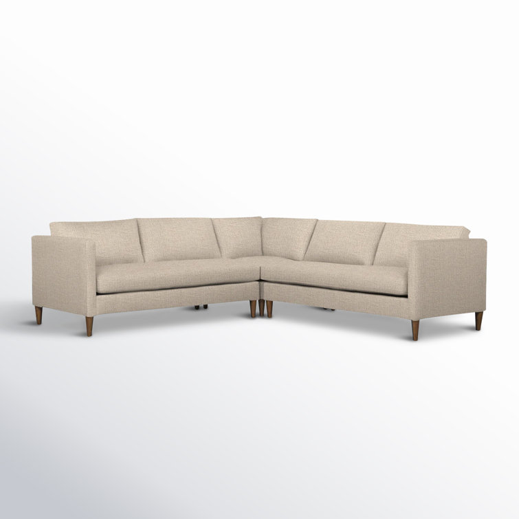 Clifford 3 - Piece Upholstered Custom L-Shape Sectional