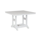 Berlin Gardens Garden Classic Regular Top With White Base Square Bar Table