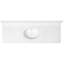 Meuble-lavabo de 61 po avec plateau en marbre de culture Concord, assemblé, blanc