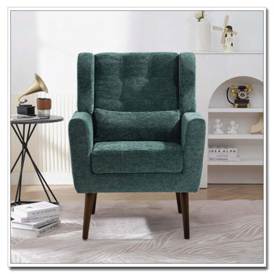 Fauteuil rembourré avec coussin
