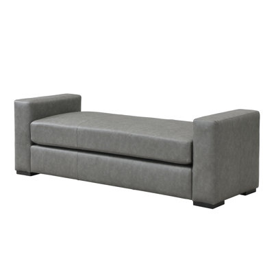 Banc rembourré avec accoudoirs Emanuel