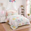 Ensemble de literie à motifs floraux, couette en microfibre pour lit double et queen, chambre moderne pour fille