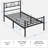 Graceful Scroll Platform Bed with Multiple Size and Color-2103365496-2086413079