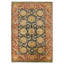 Hand Knotted Wool Oriental Area Rug in Blue And Red