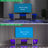 LED TV Stand With Remote Control And Multiple Modes Changing Lights