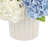 Hydrangea and Budding Stem Arrangement in Decorative Vase