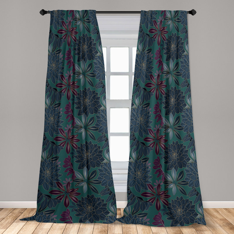 Birgir Semi Sheer Curtain Pair, 28" W x 95" L