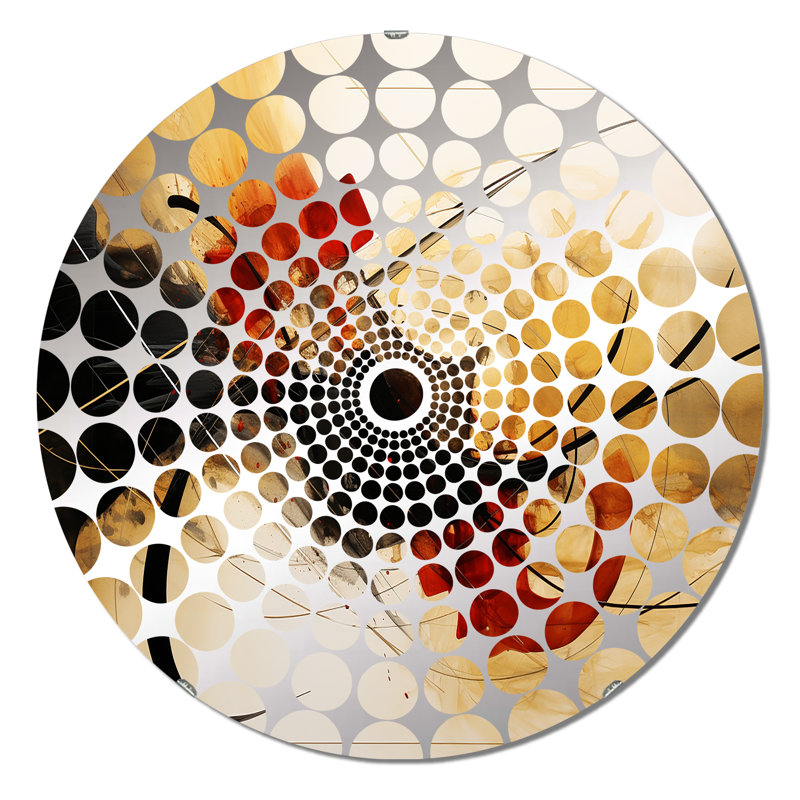 Visalia - Miroir décoratif à cercles concentriques, 23,6 po x 23,6 po