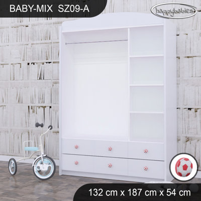 Baby 3 Door Wardrobe