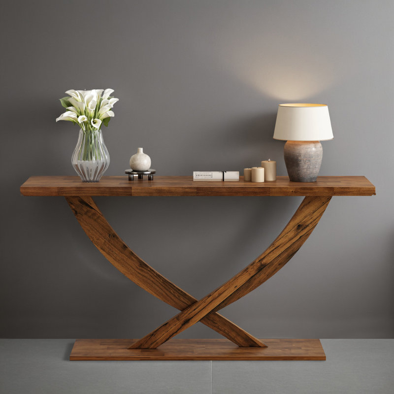 57" Console Table Entryway Side Table for Hallway Living Room